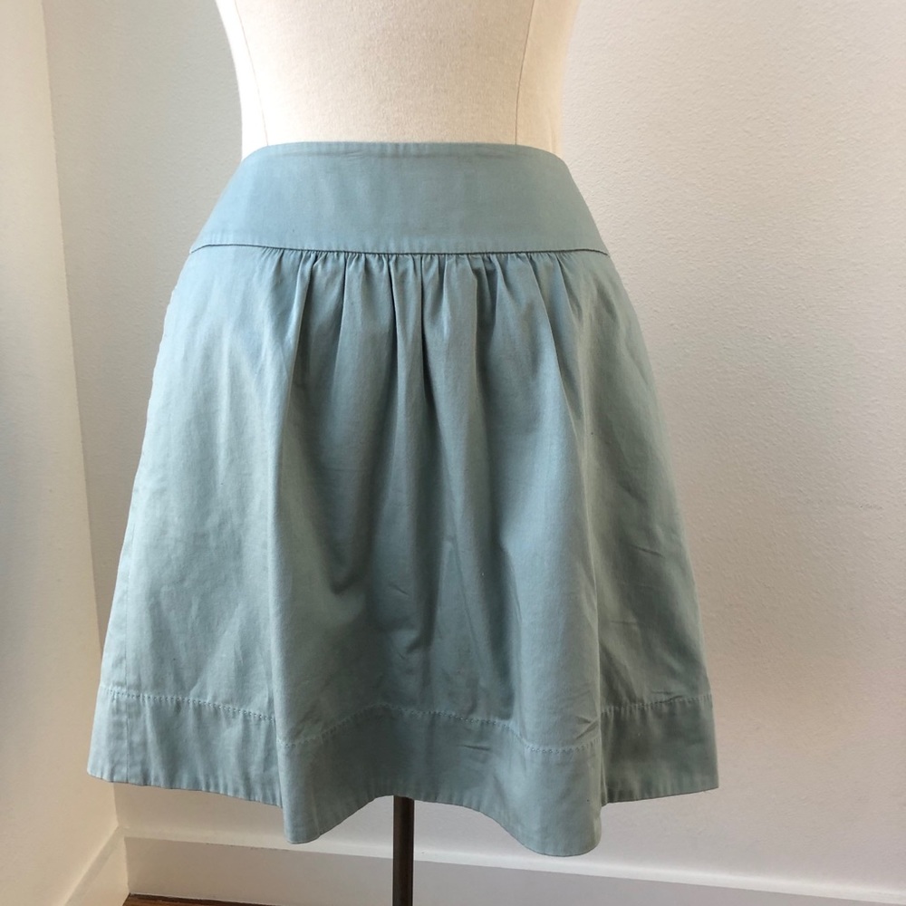 Ann Taylor LOFT lined cotton skirt with pockets